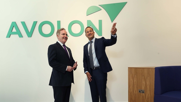 Taoiseach Leo Varadkar and Dómhnal Slattery, CEO of Avolon, pictured at the official opening of Avolon's new global HQ in Dublin today