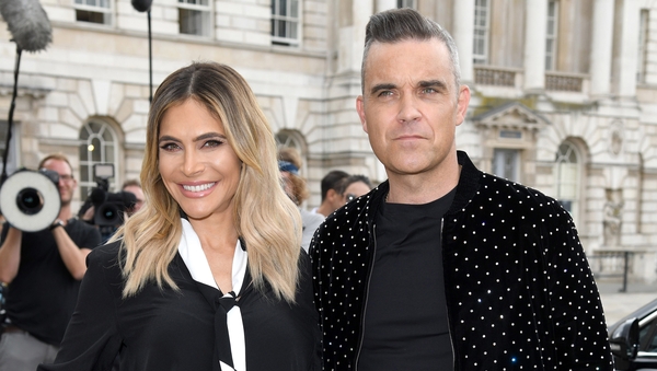Ayda Field and Robbie Williams
