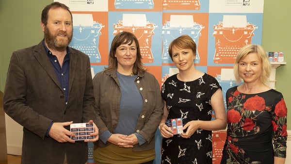 RTÉ Radio 1 Short Story Competition first place winner Claire Zwaartman (second from left) with judges Cormac Kinsella, Sinead Crowley and Danielle McLaughlin