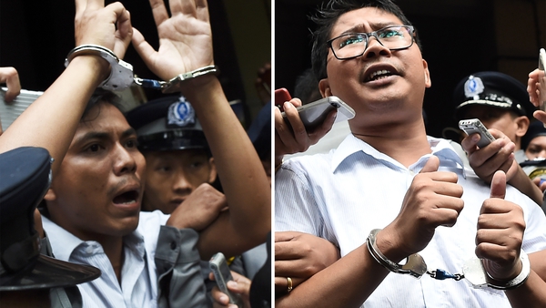 Wa Lone and Kyaw Soe Oo were arrested in December 2017 and later jailed