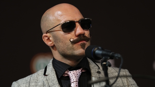 Spike O'Sullivan looking just a little sinister at the pre-fight press conference