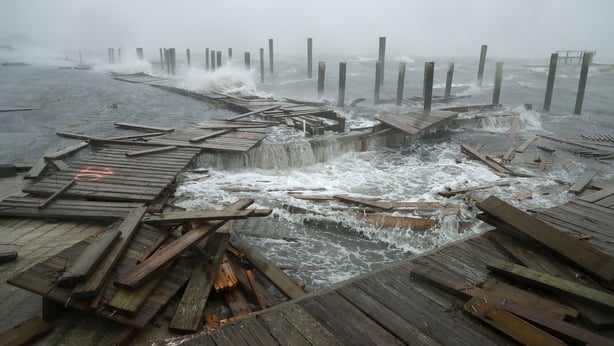 As Florence weakens, live surf cam videos show impact on Carolinas