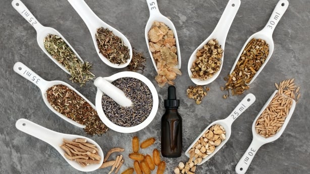 Calming and soothing herb selection