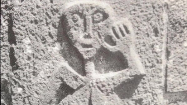 The original Sheila Na Gig at Kiltinan Church, Co Tipperary