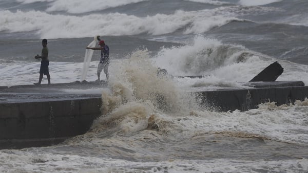 Forecasters have warned of storm surges as high as six metres in coastal villages in the typhoon's path