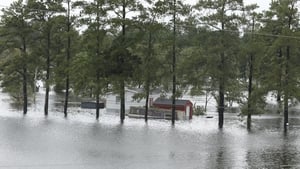 Flooding in North Carolina in the wake of Hurricane Florence. Photo: Getty Images Flooding in North Carolina in the wake of Hurricane Florence. Photo: Getty Images