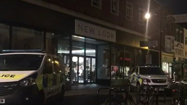 The area surrounding the Prezzo restaurant has been sealed off