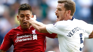 Roberto Firmino suffered an abrasion of the eye