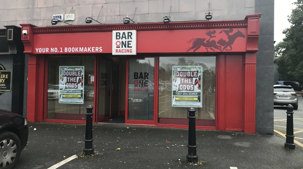 The raid took place at the Bar One Racing betting office in Glanmire on Saturday evening