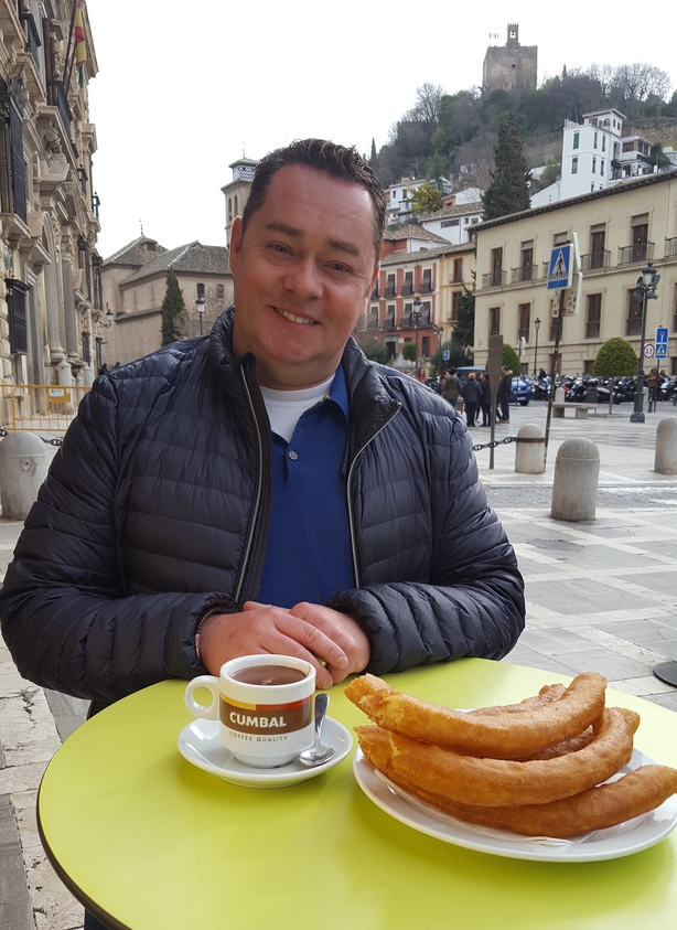 Neven-Maguire-enjoying-traditional-Churros-in-Granada