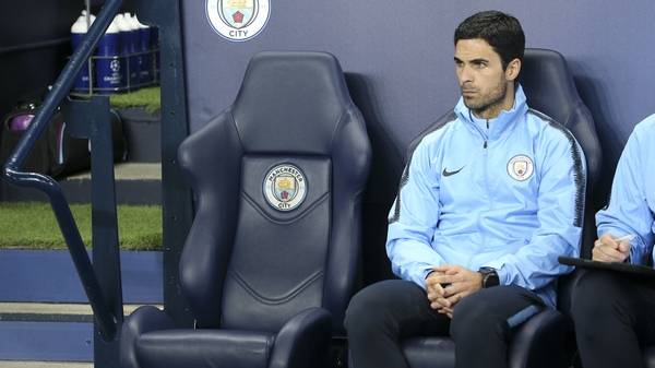 Mikel Arteta will be on duty with Manchester City this evening