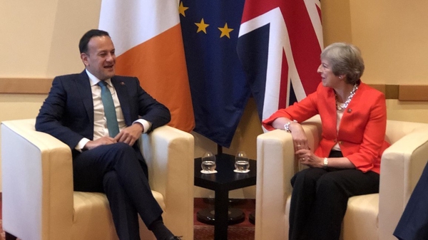 An Taoiseach and UK Prime Minister Theresa May meeting Salzburg