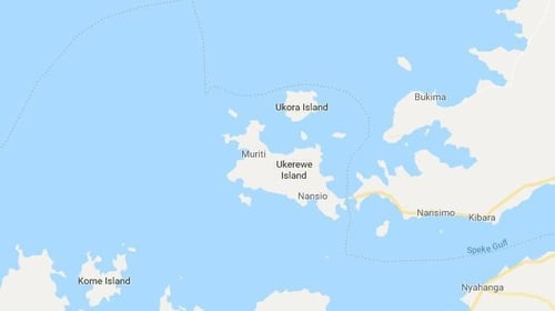 The ferry capsized near Ukora island close to the dock (Pic: Google Maps)