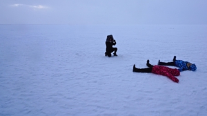 Smile for the camera: tourists in Southern Lapland. Photo: Giles Clarke/Getty Images