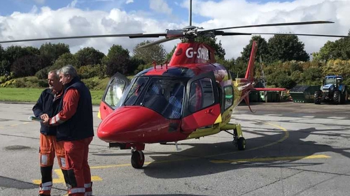 The air ambulance is being run by the Irish Community Rapid Response charity