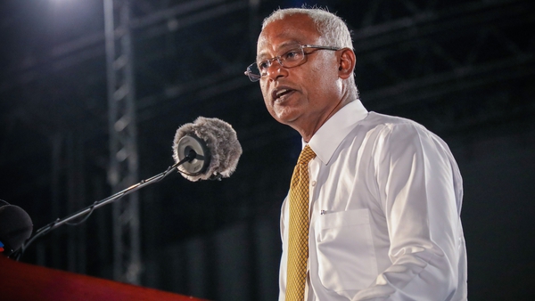 Ibrahim Mohamed Solih had the backing of a united opposition trying to oust strongman President Abdulla Yameen