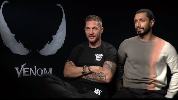 Tom Hardy and Riz Ahmed talk to RTÉ Entertainment