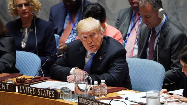 Donald Trump was speaking at the United Nations Security Council