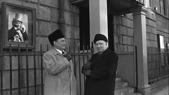 Micheál Mac Liammóir and Hilton Edwards in 1975.
