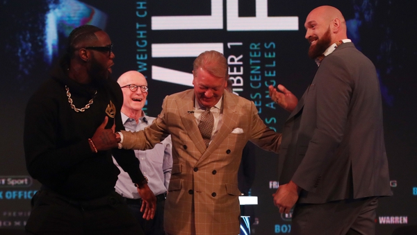 Wilder and Fury square up at today's press conference