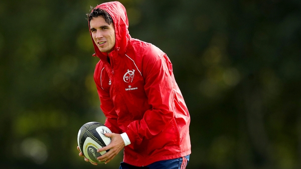 Joey Carbery has five Munster appearances under his belt since his summer move from Leinster