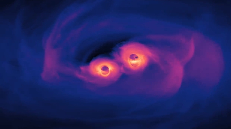 Nasa Simulates Spiralling Supermassive Black Holes