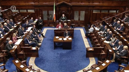This afternoon's motion was supported by 83 votes, with one TD abstaining and 43 voting against it