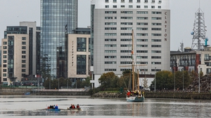 The historic Ilen back on the water in Limerick city