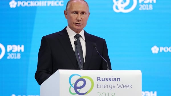 Vladimir Putin made his remarks at an energy forum in Moscow
