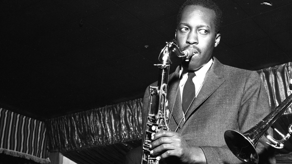 Hank Mobley performing at Birdland with the Jazz Messengers in 1959