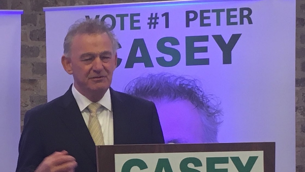 Peter Casey wants to galvanise the disapora