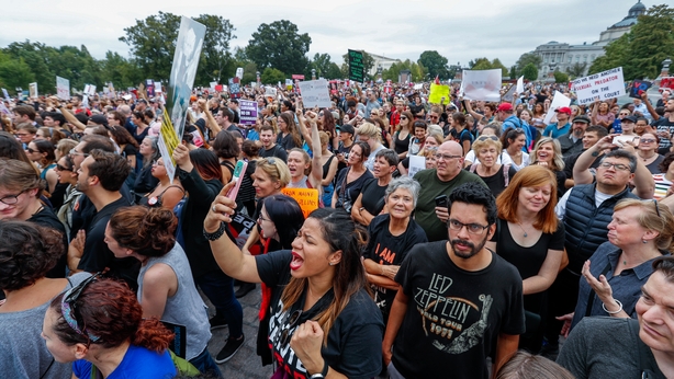 US Senate protests
