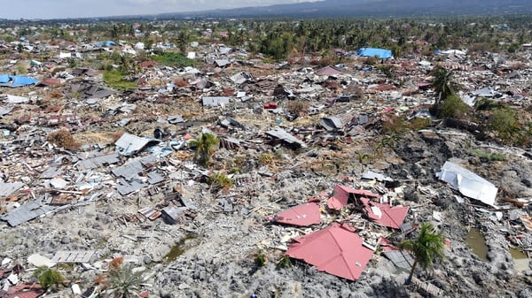 Devastation from soil liquefaction at Petobo in Palu following the 28 September earthquake and tsunami