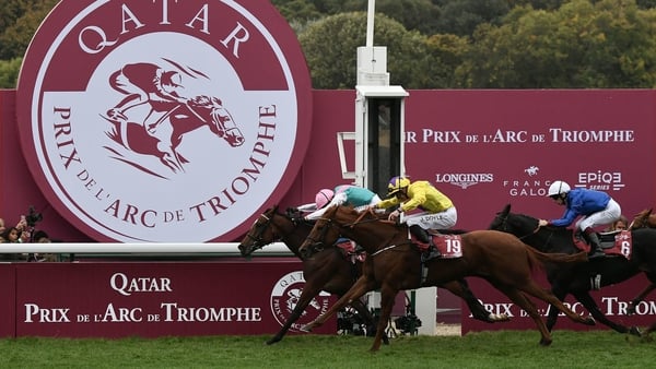 Enable getting her nose in front to win the 2018 Prix de l'Arc de Triomphe