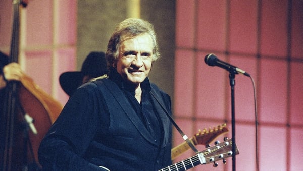 Johnny Cash on stage in Dublin (1993) Credit RTÉ Photographic Archive