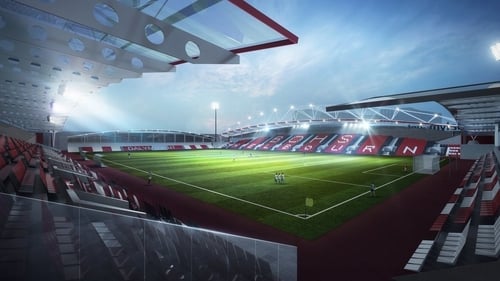 An artist's impression of the new Dalymount