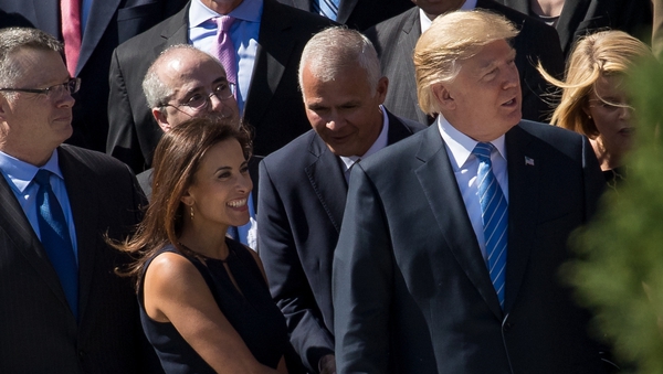Dina Powell previously served in the Trump White House as a national security adviser