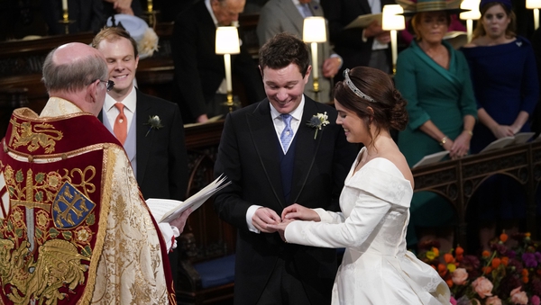 The couple were married on Friday Photo: Press Association
