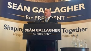 Seán Gallagher launched his election campaign today