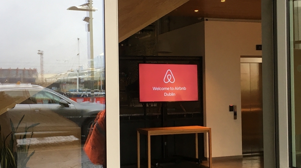Airbnb's Dublin office operates the online marketplace outside of the US, China and a portion of Japan