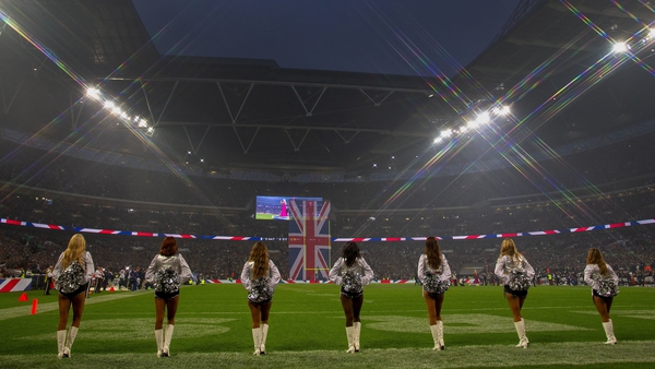 Wembley hosted the game between Seattle Seahawks and the Oakland Raiders