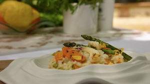 Vegetable Risotto with Sherry Vinegar