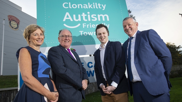 Catriona and Eugene Scally, Clonakilty Supervalu, alongside Martin Kelleher, Managing Director, SuperValu and Adam Harris, founder of AsIAm