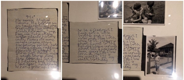 Dr Simms' childhood memories on display as part of the Dippy exhibit. Mike wanted do geology from a very young age
