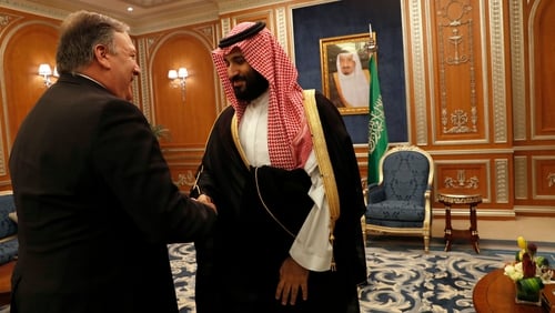 US Secretary of State Mike Pompeo meets Saudi Crown Prince Mohammed bin Salman in Riyadh