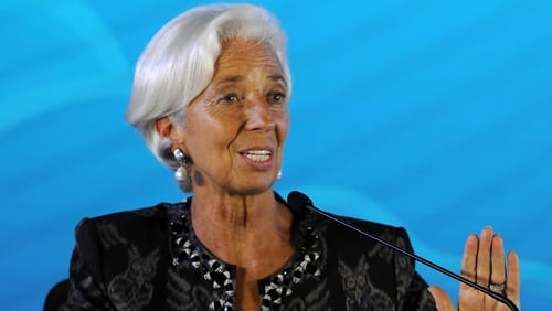 'When there are too many clouds, it takes one lightning bolt to start the storm,' IMF chief Christine Lagarde warns