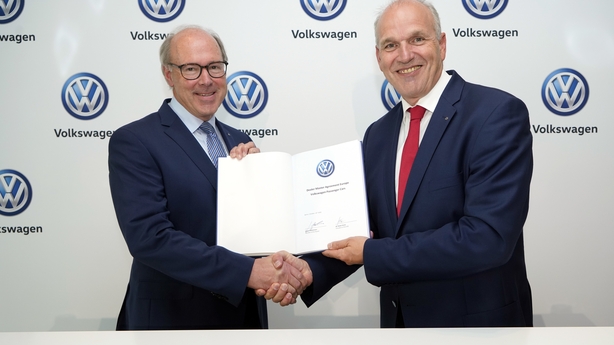 Jurgen Stackmann (right) , a member of the Volkswagen board, says each VW customer will have an individual ID number to ensure their specific needs are met.