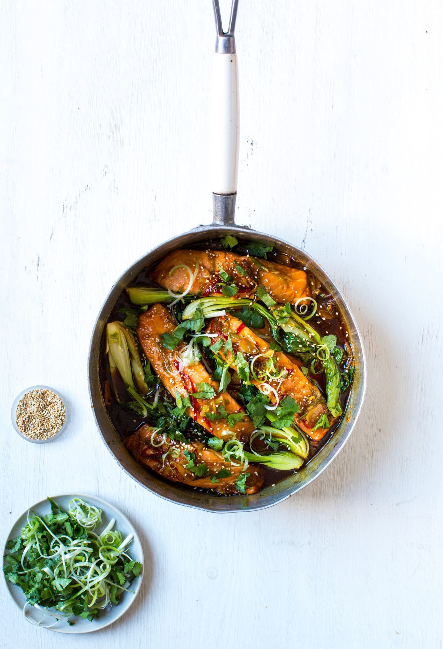 Vietnamese Caramel Salmon With Steamed Ginger Rice, Recipe