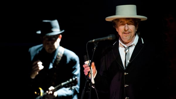 A manuscript page featuring unrecorded Bob Dylan lyrics is up for auction