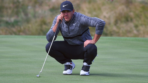 Brooks Koepka trailed Scott Piercy by one shot at the CJ Cup in Korea